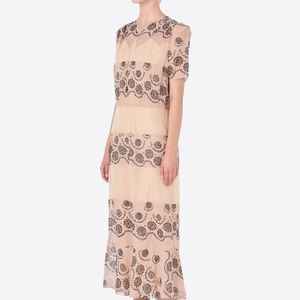 Maison Margiela Printed silk georgette dress